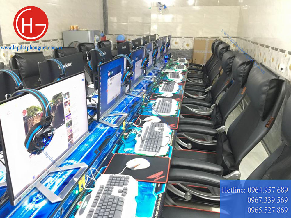 Lắp đặt phòng game net cho anh Trung tại Bắc Ninh