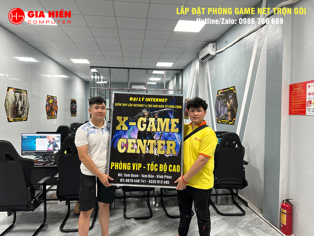X-Game Center vừa được đội ngũ Gia Hiến hoàn thiện và bàn giao ngày 19/04/2024