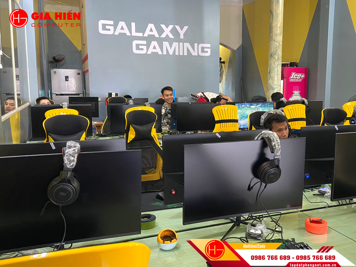 Galaxy Gaming được thiết kế theo mô hình Cyber game mini.