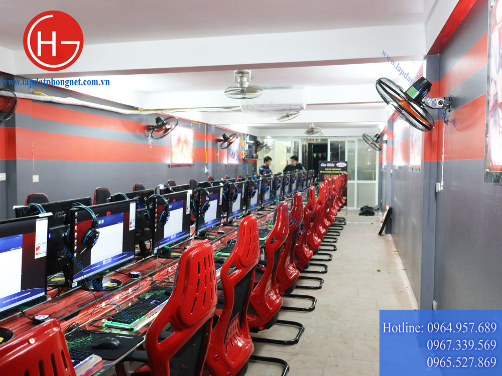 Lắp đặt phòng game net trọn gói cho anh Bách tại Mỹ Hào, Hưng Yên