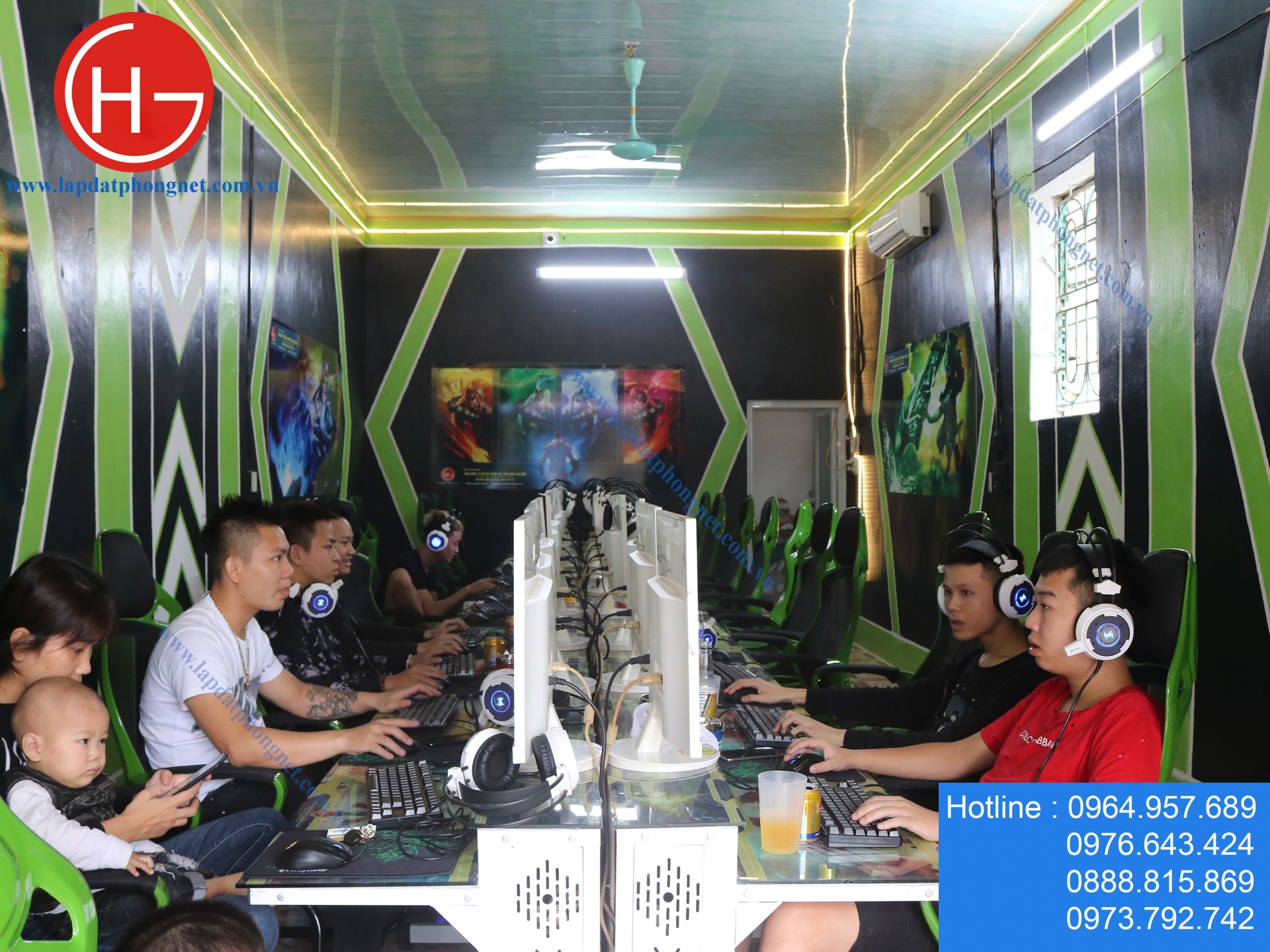 Lắp đặt phòng game trọn gói cho anh Duy Anh tại TP Nam Định