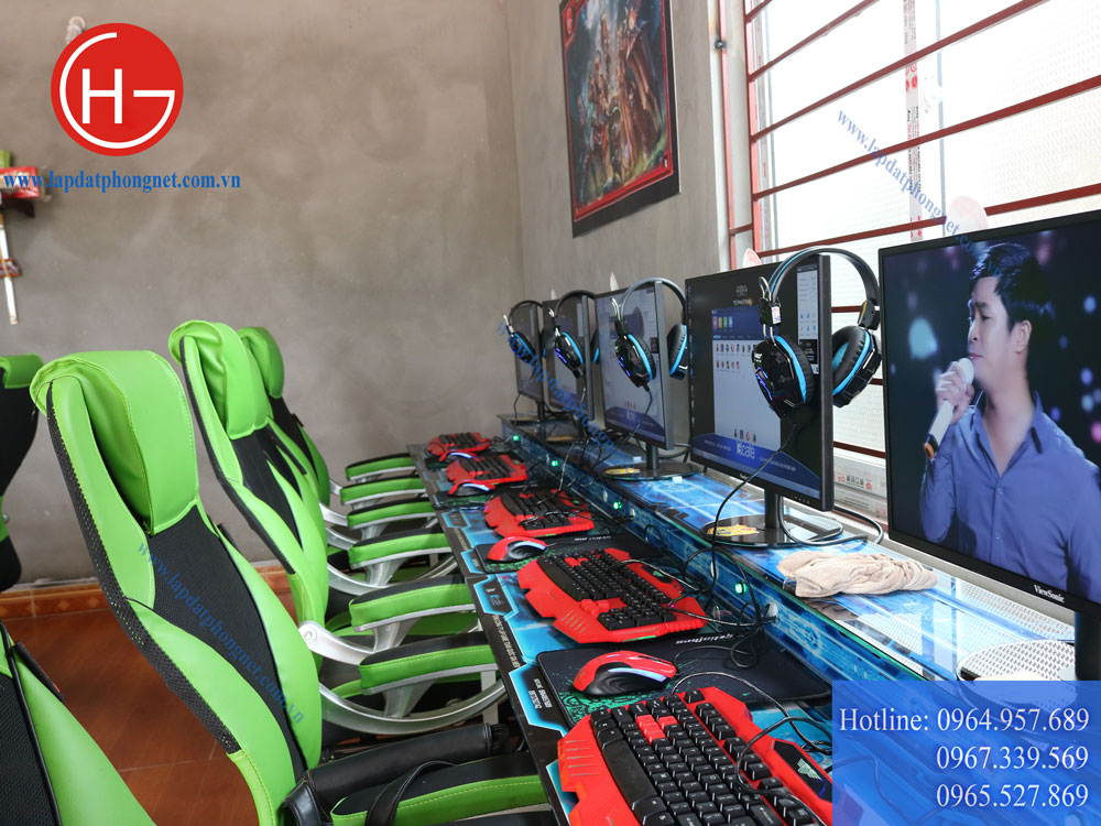 Lắp đặt phòng game net trọn gói cho anh Hòa tại Bắc Giang