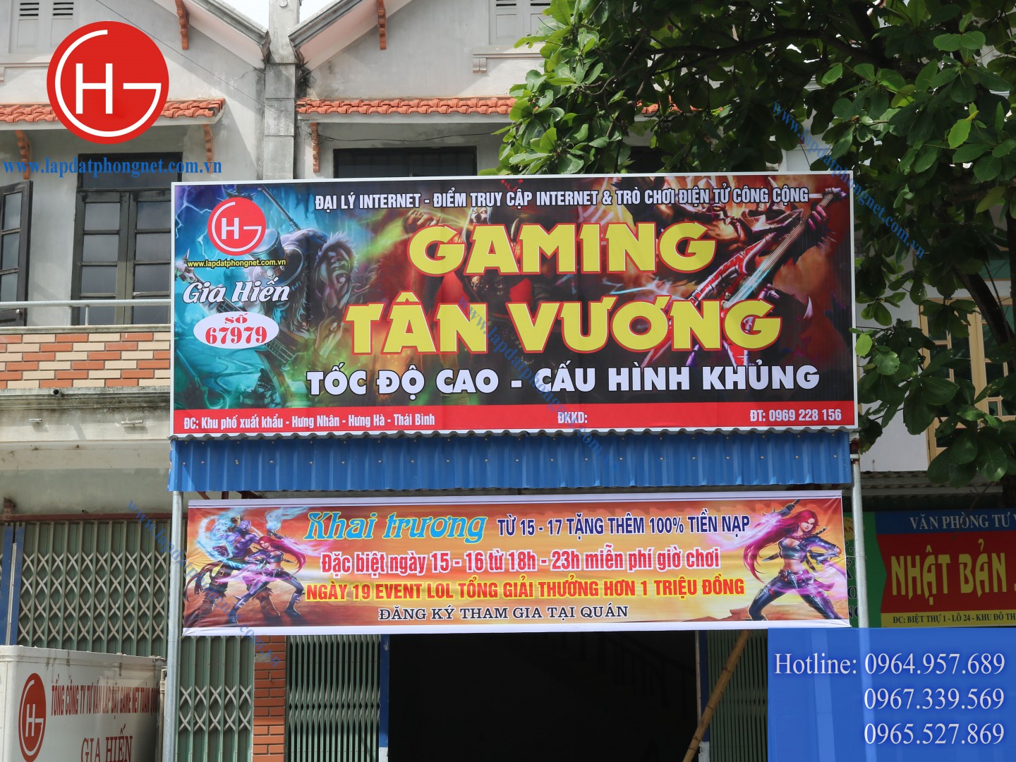 Lắp đặt phòng game giá rẻ cho anh Vương tại Thái Bình