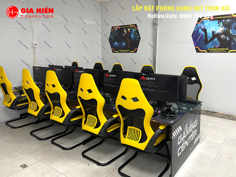 Phòng game được thiết kế theo mô hình Cyber game mini