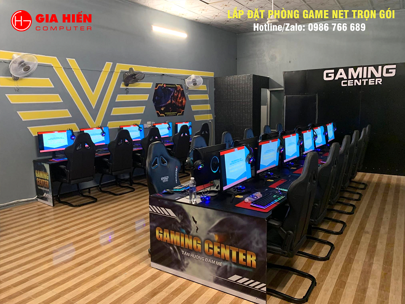 Phòng game được thiết kế theo mô hình Cyber game mini