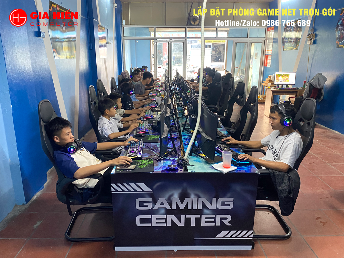 Phòng game được thiết kế theo mô hình Cyber game mini