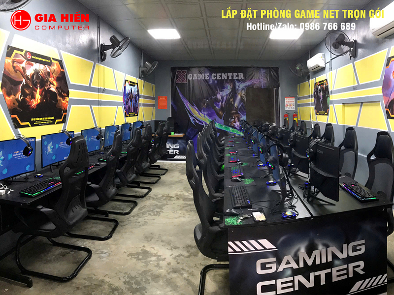 Phòng game được thiết kế theo mô hình Cyber game mini