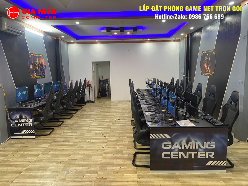 Phòng game được thiết kế theo mô hình Cyber game mini