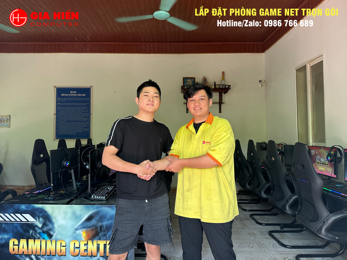 Gaming Center vừa được đội ngũ Gia Hiến hoàn thiện và bàn giao ngày 05/10/2024