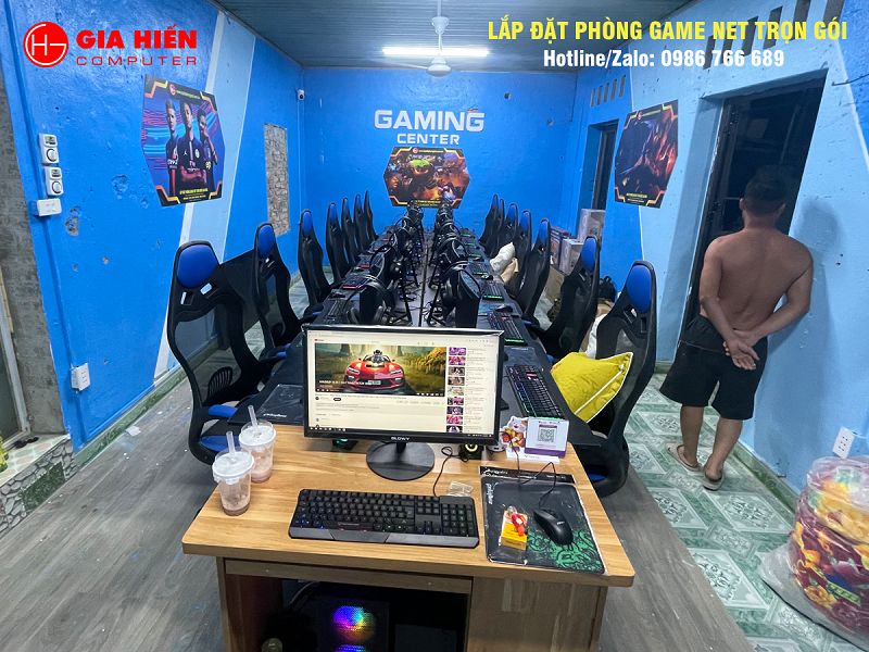 Phòng game được thiết kế theo mô hình Cyber game mini