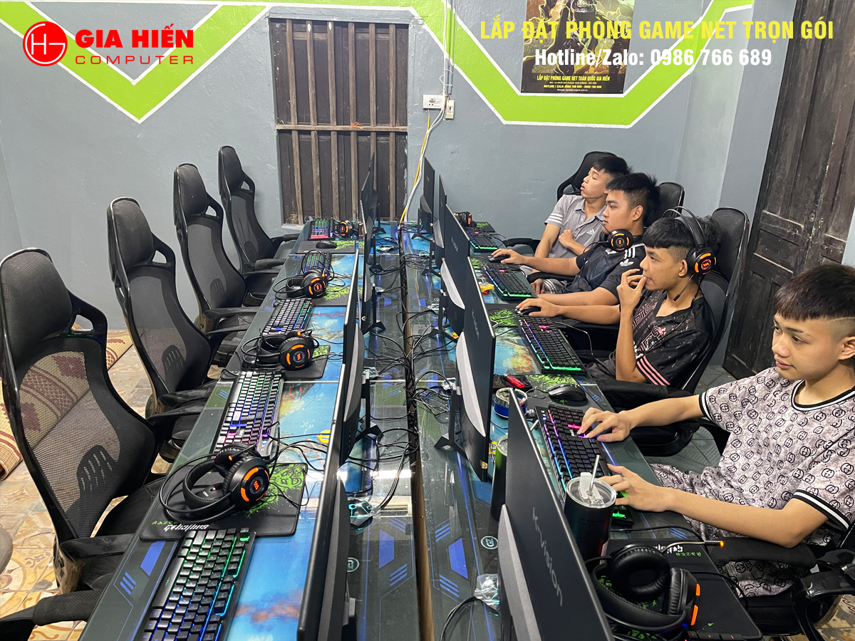 Phòng game được thiết kế theo mô hình Cyber game mini