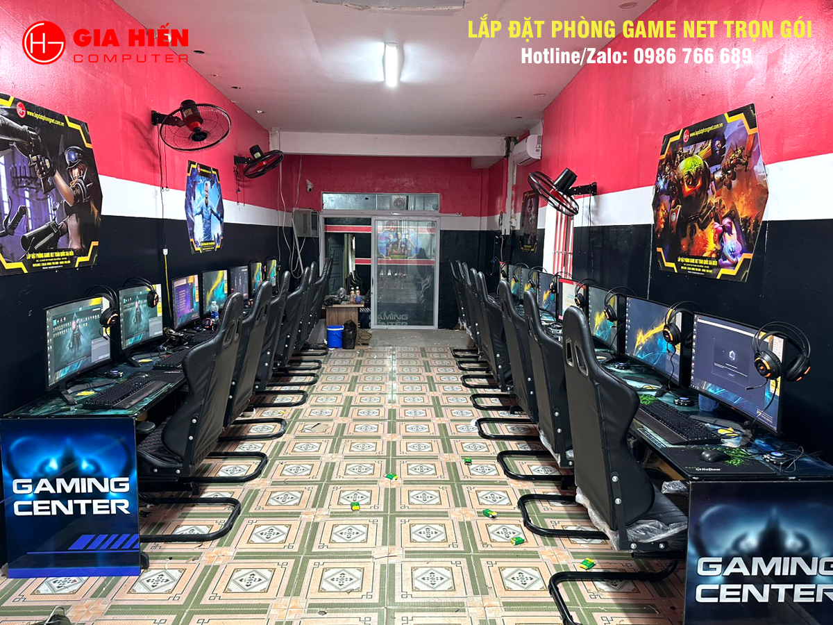 Phòng game được thiết kế theo mô hình Cyber game mini