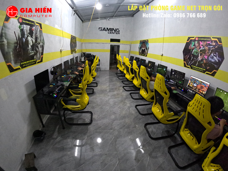 Phòng game được thiết kế theo mô hình Cyber game mini