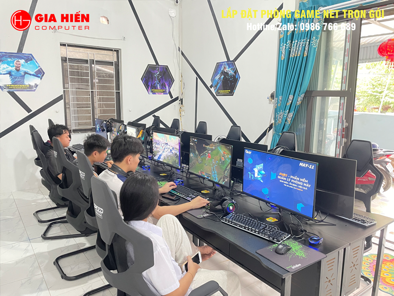 Không gian được sơn trang trí hiện đại, chuyên nghiệp.