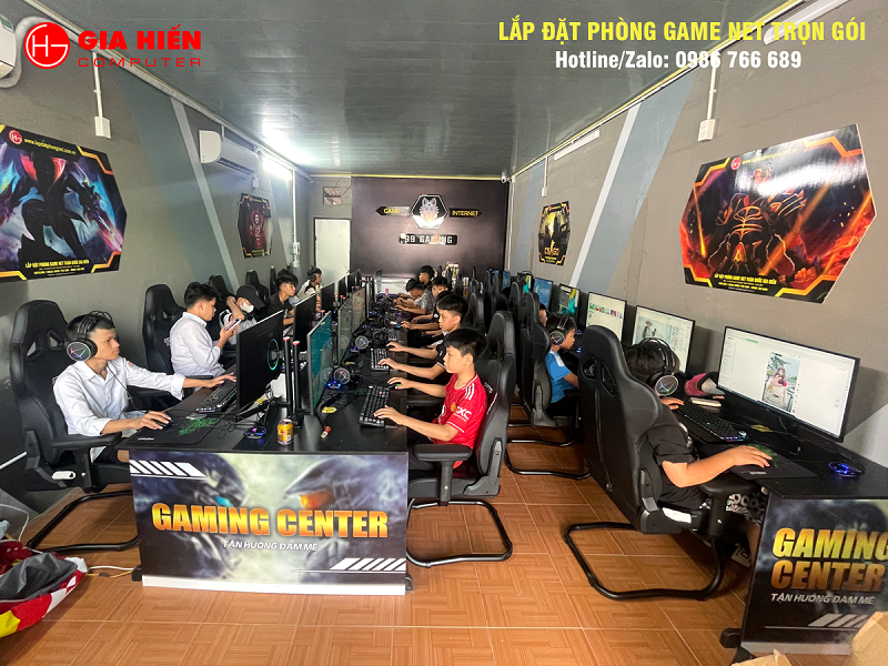 Phòng game được thiết kế theo mô hình Cyber game mini