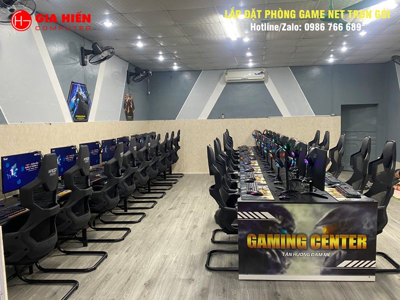 Phòng game được thiết kế theo mô hình Cyber game mini