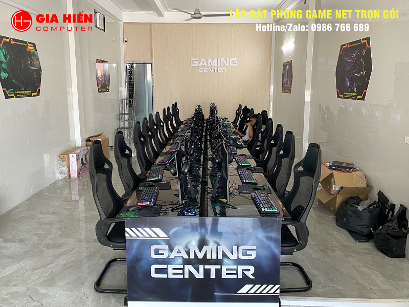 Phòng game được thiết kế theo mô hình Cyber game mini