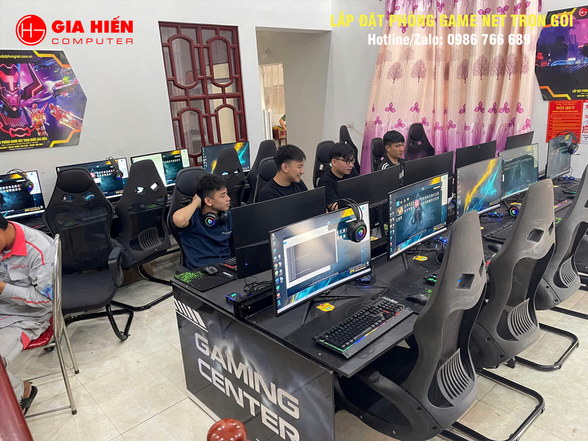 Phòng game được thiết kế theo mô hình Cyber game mini