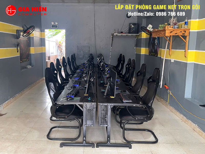 Phòng game được thiết kế theo mô hình Cyber game mini