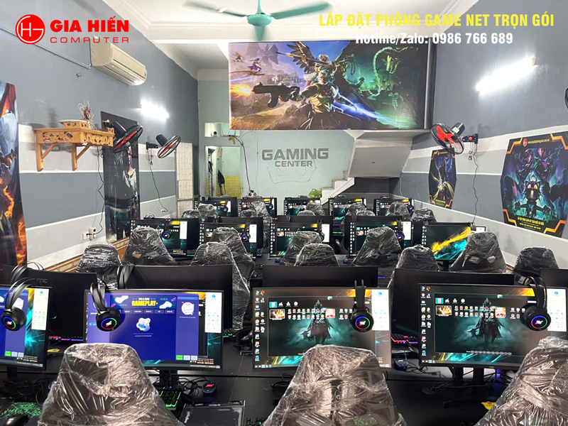 Phòng game được thiết kế theo mô hình Cyber game mini
