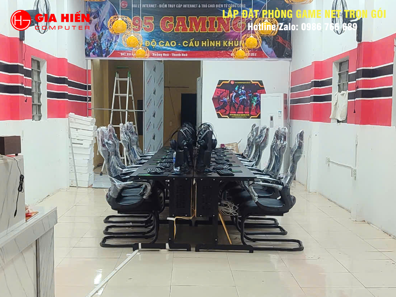 Phòng game được thiết kế theo mô hình Cyber game mini