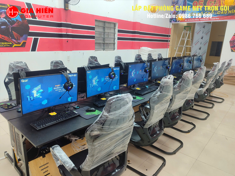 Không gian được sơn trang trí hiện đại, chuyên nghiệp.