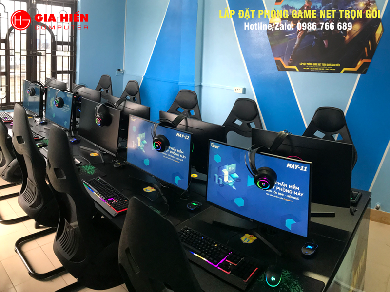Phòng game được thiết kế theo mô hình Cyber game mini