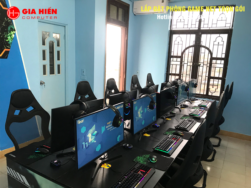 Không gian được sơn trang trí hiện đại, chuyên nghiệp.