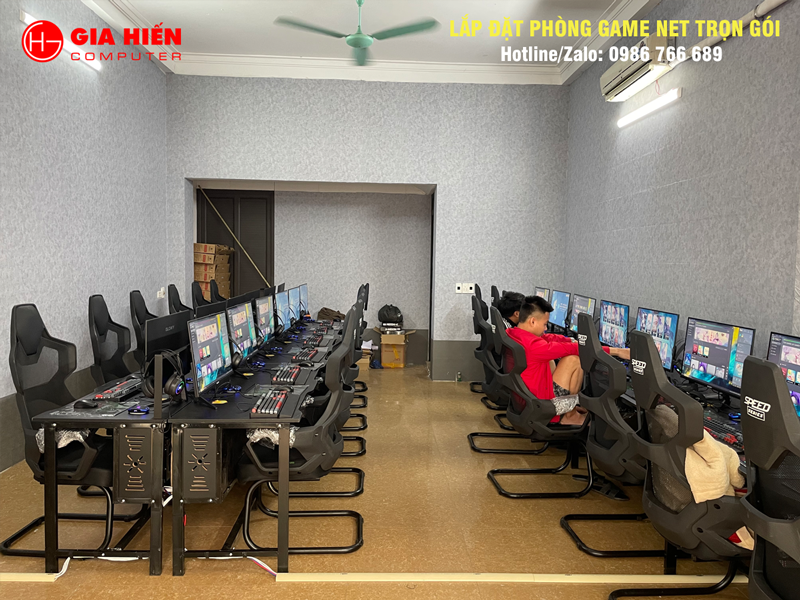 Phòng game được thiết kế theo mô hình Cyber game mini