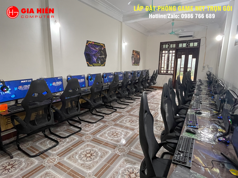 Phòng game được thiết kế theo mô hình Cyber game mini
