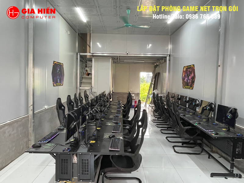 Phòng game được thiết kế theo mô hình Cyber game mini