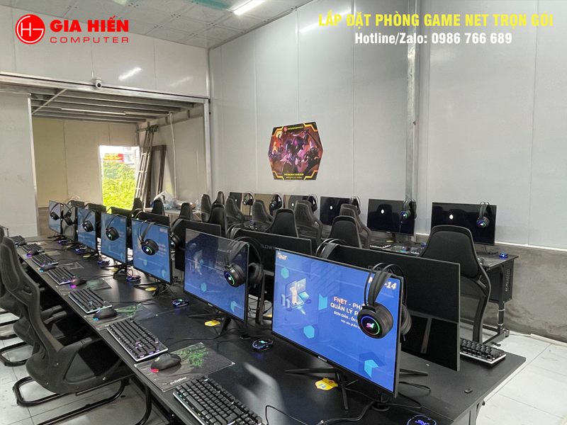 Không gian được sơn trang trí hiện đại, chuyên nghiệp.