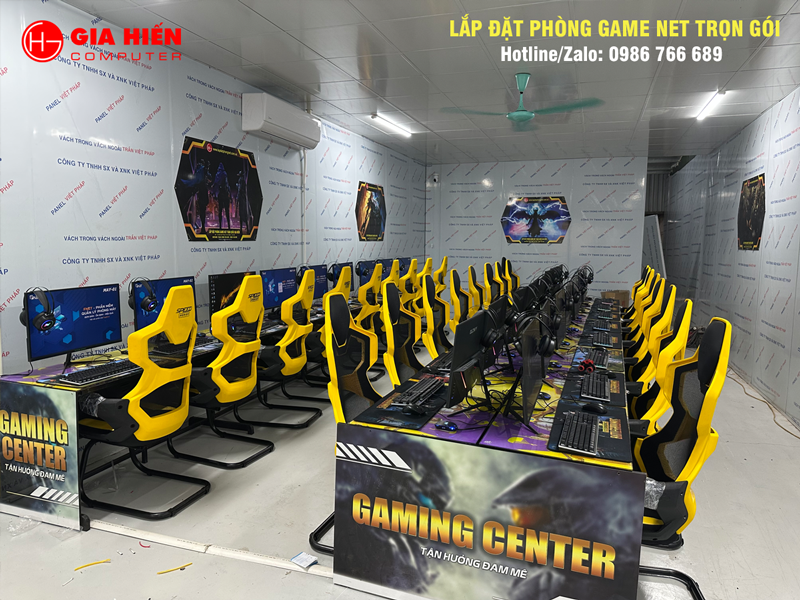 Phòng game được thiết kế theo mô hình Cyber game mini