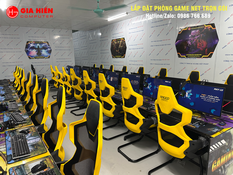 Không gian được sơn trang trí hiện đại, chuyên nghiệp.