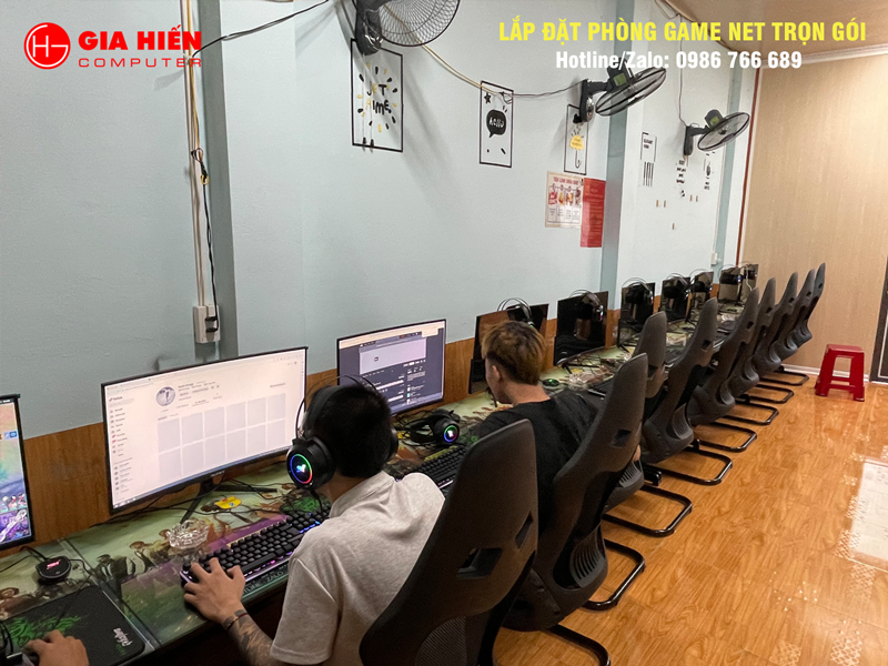Không gian được sơn trang trí hiện đại, chuyên nghiệp.