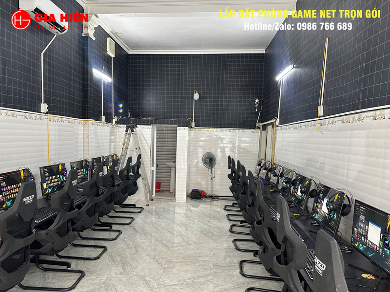Phòng game được thiết kế theo mô hình Cyber game mini