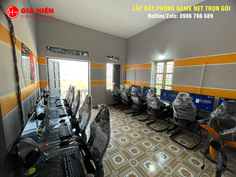 Không gian được sơn trang trí hiện đại, chuyên nghiệp.