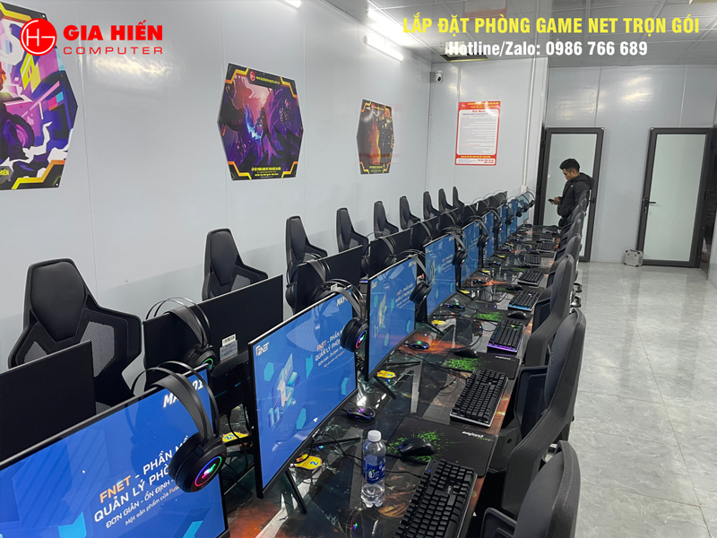 Phòng game được thiết kế theo mô hình Cyber game mini