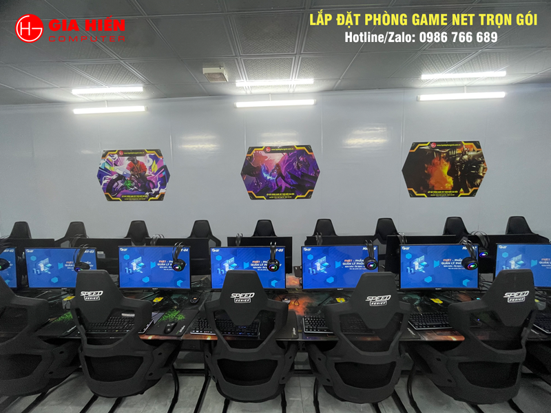 Không gian được sơn trang trí hiện đại, chuyên nghiệp.