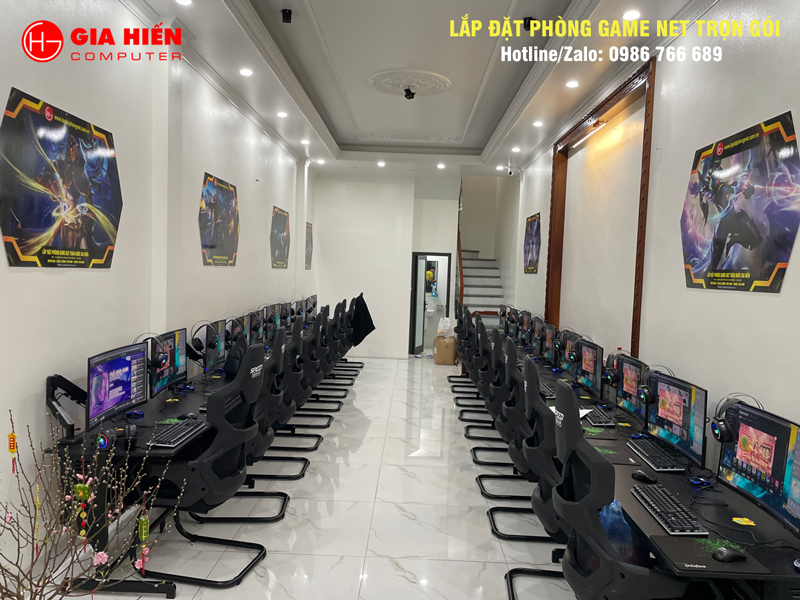 Phòng game được thiết kế theo mô hình Cyber game mini