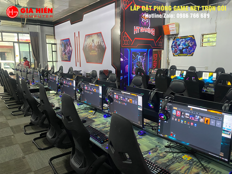 Phòng game được thiết kế theo mô hình Cyber game mini