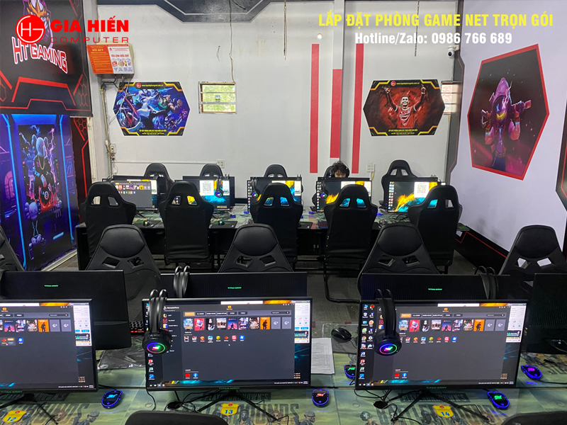 Không gian được sơn trang trí hiện đại, chuyên nghiệp.