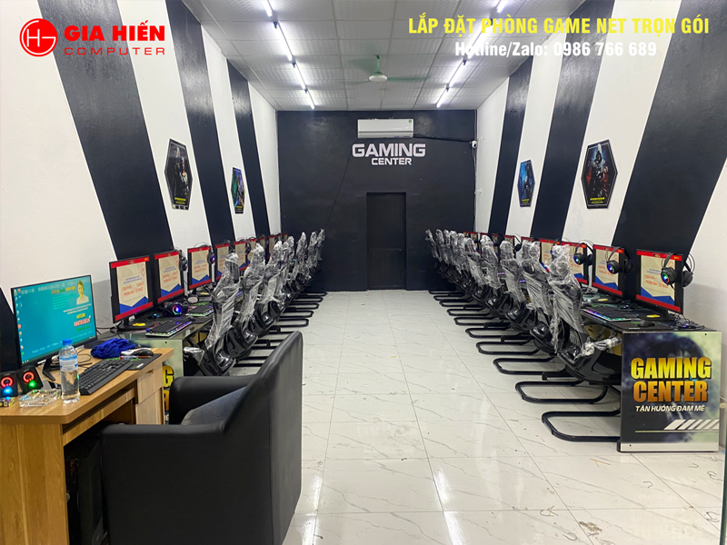 Phòng game được thiết kế theo mô hình Cyber game mini