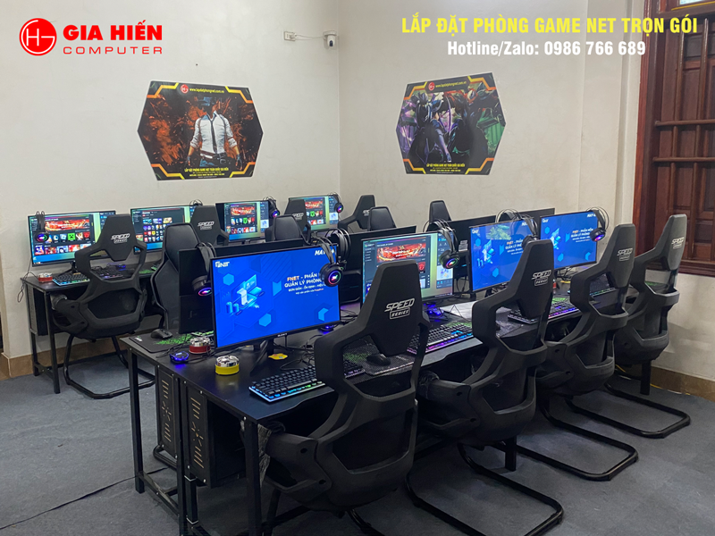 Không gian được sơn trang trí hiện đại, chuyên nghiệp.