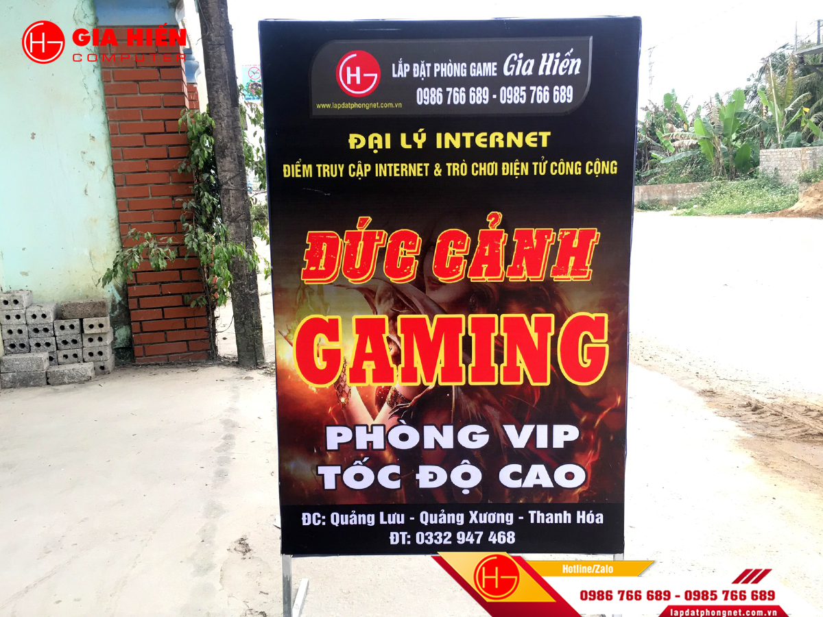 Đức Cảnh Gaming vừa được Gia Hiến hoàn thiện tại Quảng Xương, Thanh Hóa.