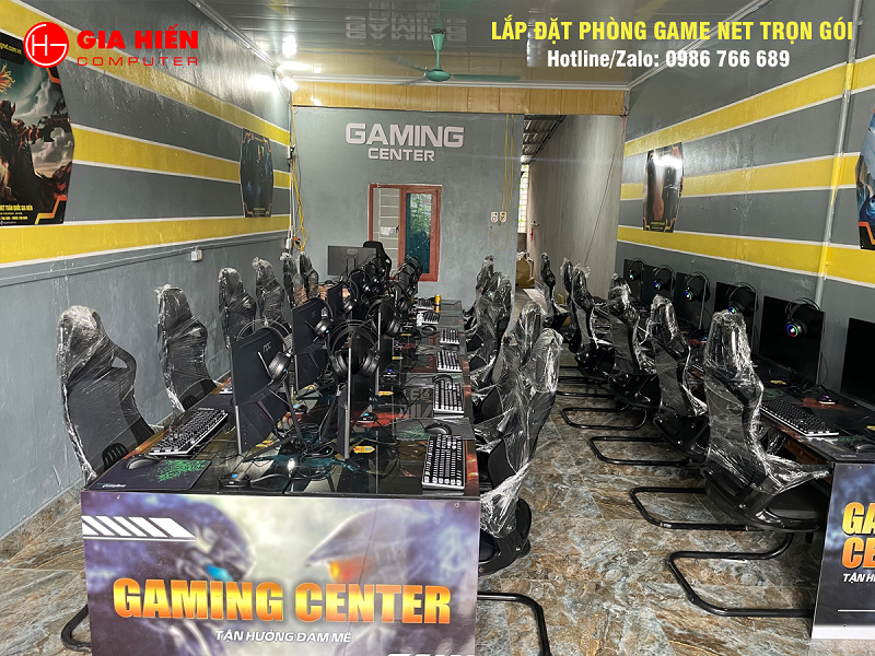 Phòng game được thiết kế theo mô hình Cyber game mini