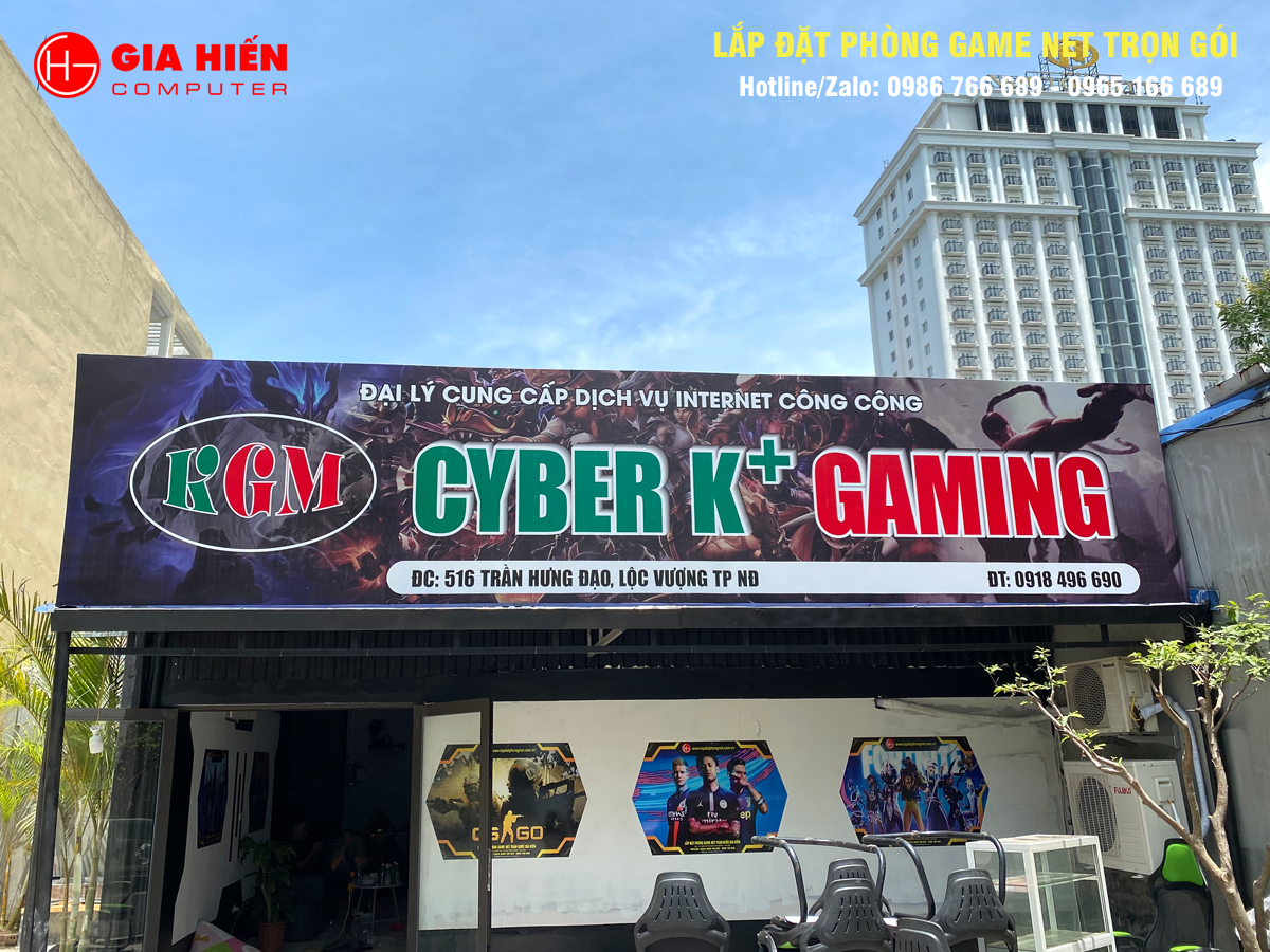 Cyber K+ Gaming vừa được đội ngũ Gia Hiến hoàn thiện và bàn giao ngày 03/07/2023