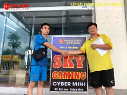  Dự án lắp đặt phòng net Sky Gaming - Quảng Ninh | Gia Hiến Computer 